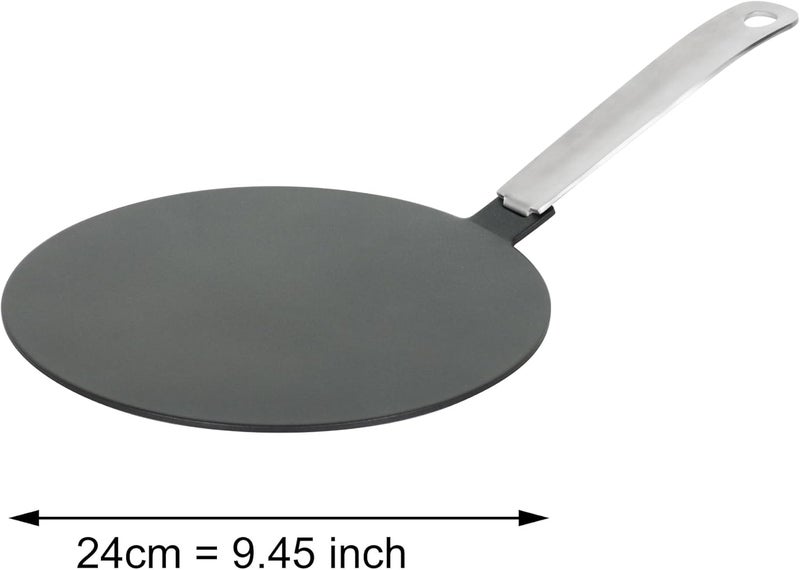 CozyKit 9.4inch Heat Diffuser Stainless Steel Induction Adapter Plate Removable Handle Coffee Milk Cookware Induction Hob Heat Cooking Diffuser for Electric Stove - Image 3